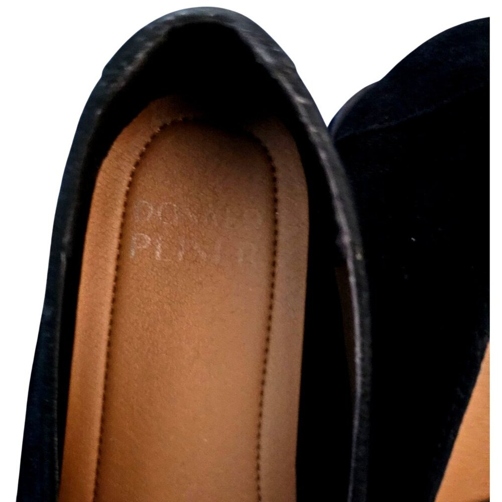 Donald Pliner Women's Black Suede Chain Loafers Size 7.5 - Picture 6 of 8